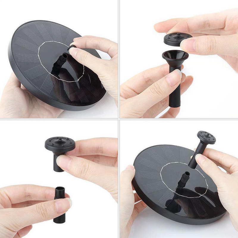 Cross-border solar fountain pool garden water fountain outdoor bird bath courtyard fountain floating fountain manufacturers