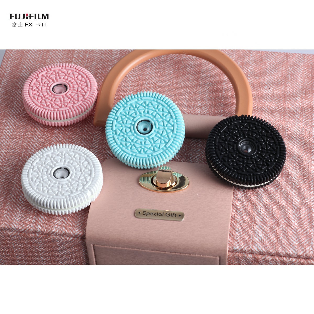 Подходит для Fuji беззеркальный FX байонет с плавающим печеньем объектив, розовый, несколько цветов, по выбору Leo