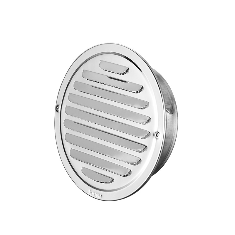 Stainless Steel Hood Flat Head Exterior Wall Ventilation Exhaust Range Hood Smoke Exhaust Outdoor Windproof Cover Kitchen