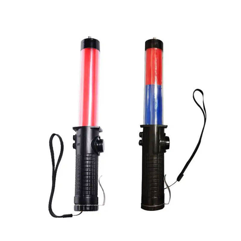 Manufacturer Supply led Traffic Baton Red and Blue Fire Emergency Warning Flash Stick Rescue Flashing Signal Stick