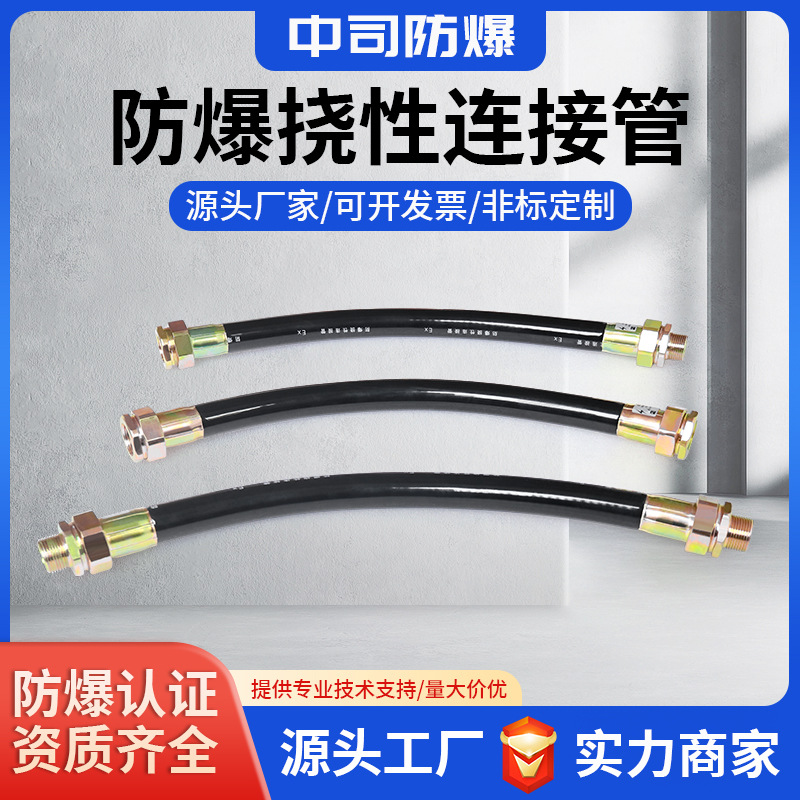 Гибкий взрывозащищенный трубопровод 4 точки 6 точек резьбовой шланг Dn15Dn20 взрывозащищенное антикоррозийное соединение металлический нержавеющий резиновый трубопровод