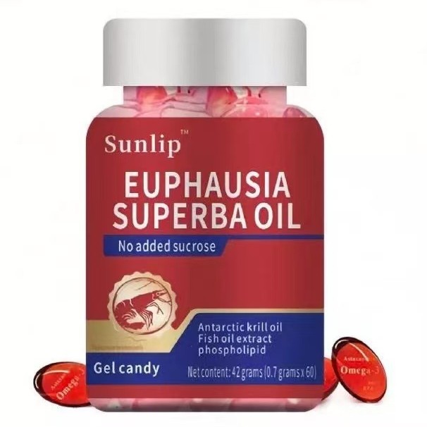 Cross-Border Customized Antarctic Essence Krill Oil Capsules Oem Oem Processing Phospholipid High Purity Fish Oil Soft Capsules