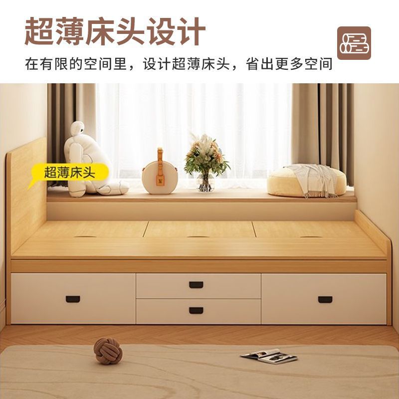 Wardrobe Bed, Tatami Bed Frame, Storage Bed with Storage Function, Small Room High Box Bed, 1.8m Double Beds Wholesale