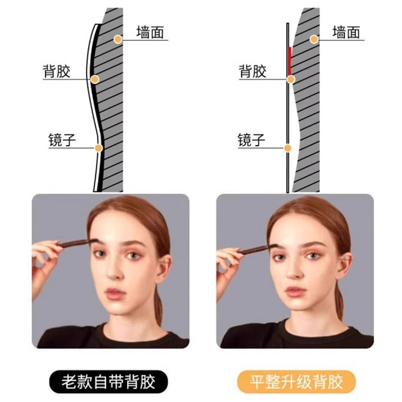 Soft Mirror Wall Self-adhesive Dressed Mirror Full-length Mirror Wall-mounted Bathroom Mirror Home Fitting Mirror HD Mirror Wall Sticker