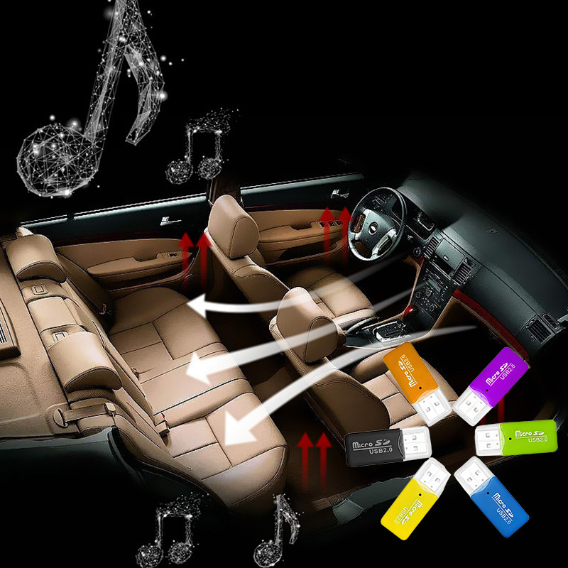 Source Manufacturer Wholesale Mini Usb2.0 Card Reader High-Speed Memory Card Tf Card Kidsren's Camera Card Reader in Stock