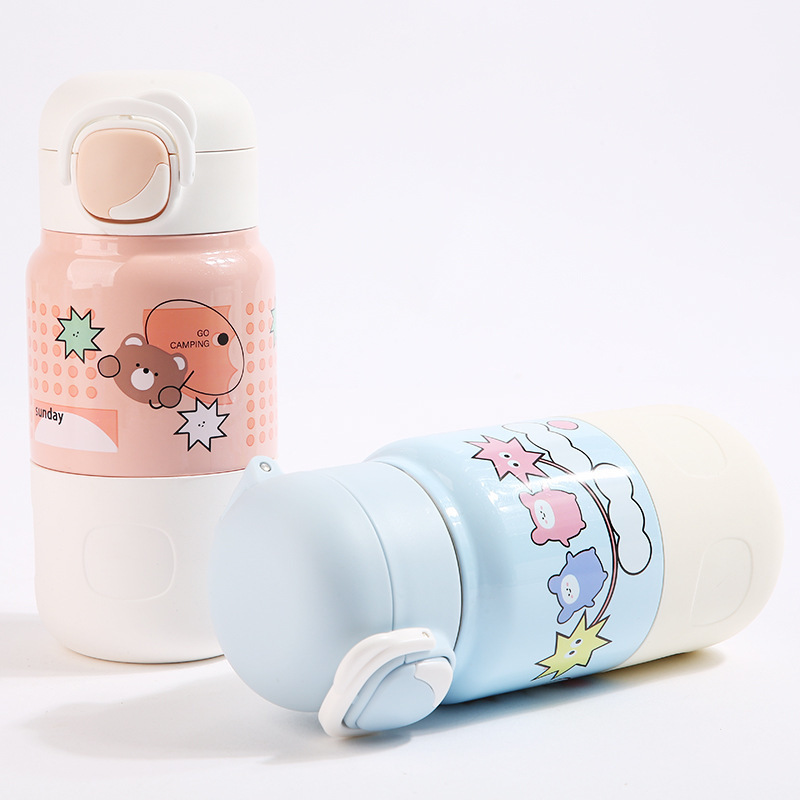 Factory Direct Supply of Children's Cup Sleeves for School Girls, Straw Cup Sleeves, Insulated Cup Silicone Children's Straw Cup Sleeves