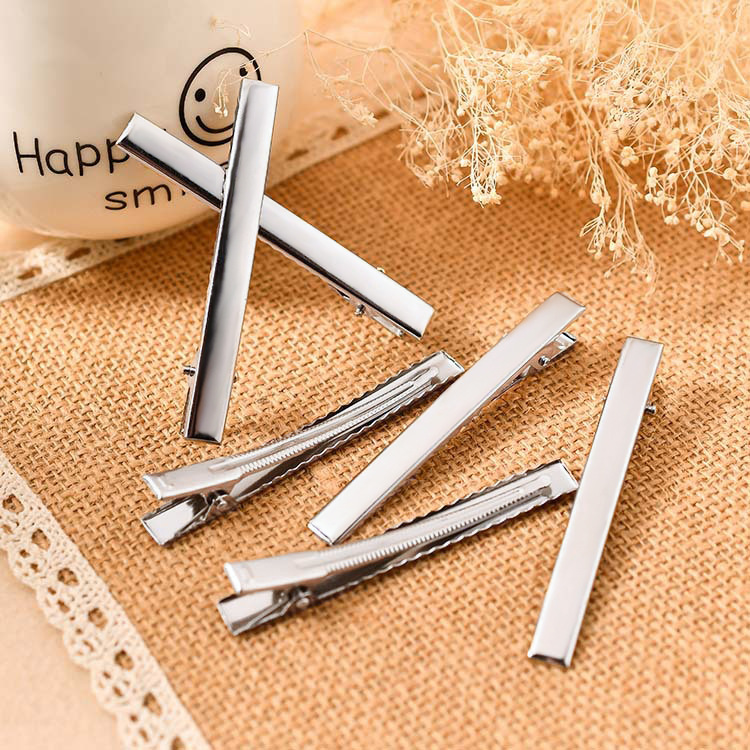 DIY jewelry accessories hairpin hair accessories duckbill clip metal jewelry side card headdress material spring clip duckbill clip