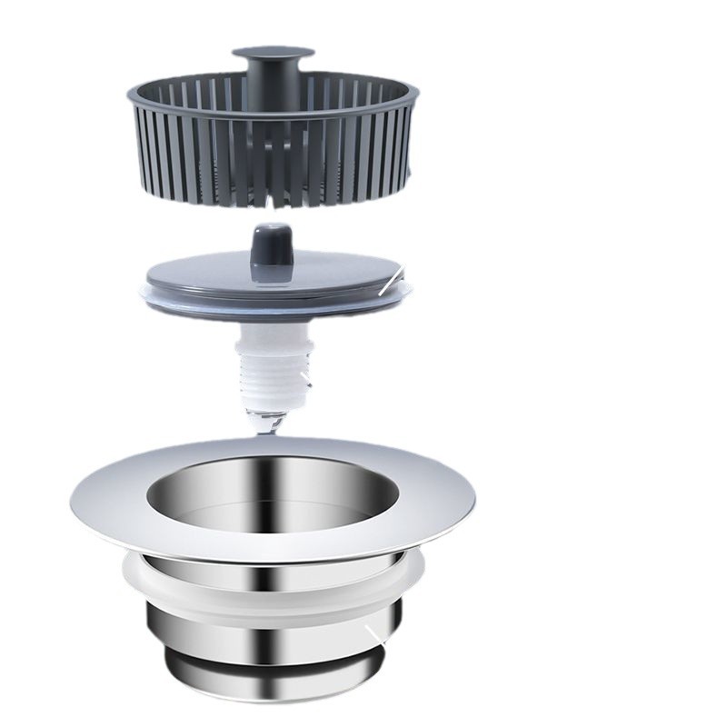 Kitchen dish basin leaking plug sink sink drain plug accessories odor-proof bounce core filter screen artifact