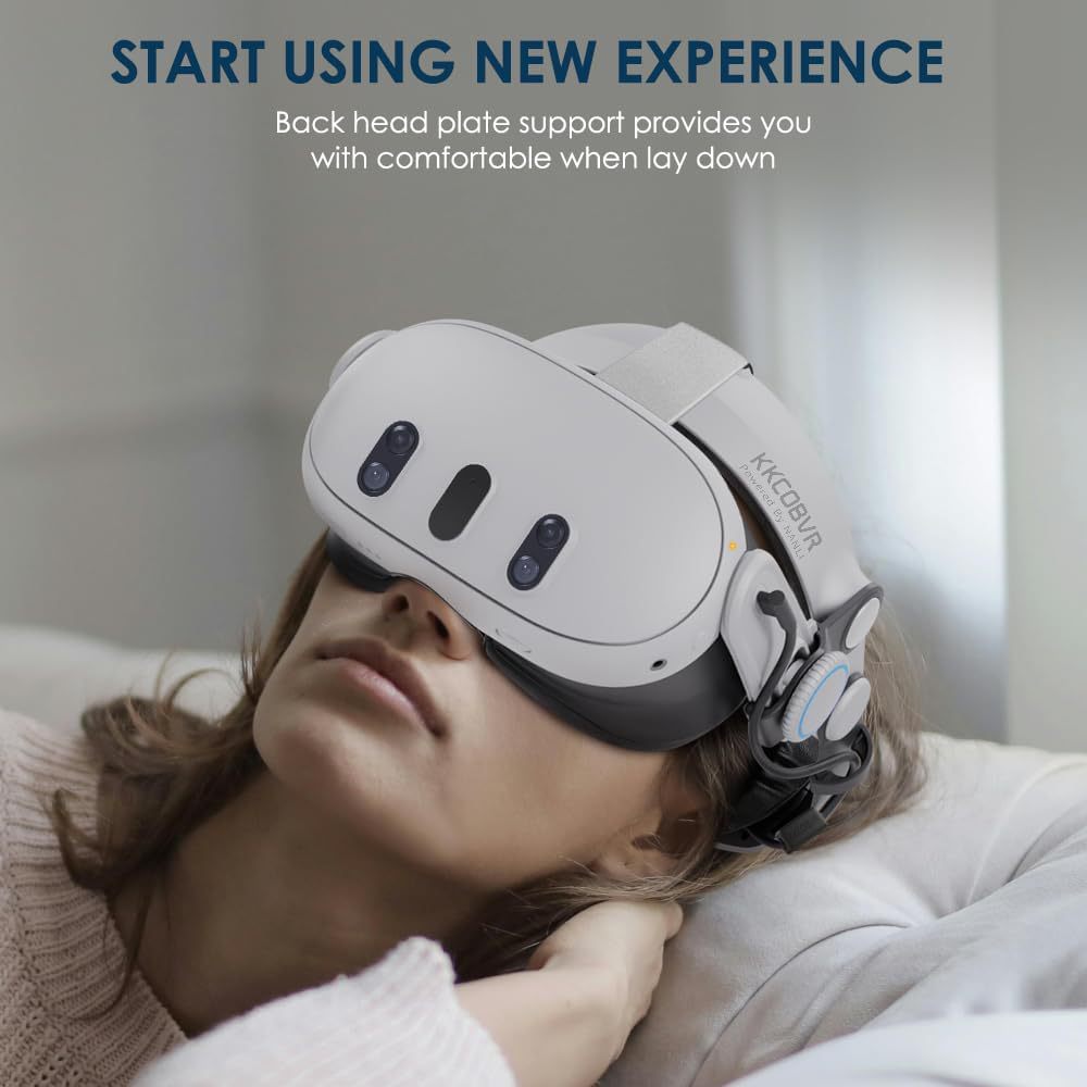 Kkcobvr Q3Pro Is Suitable for Quest3 Charging Head-Mounted Magnetic 10000 Mah Halo Essence British Head-Mounted