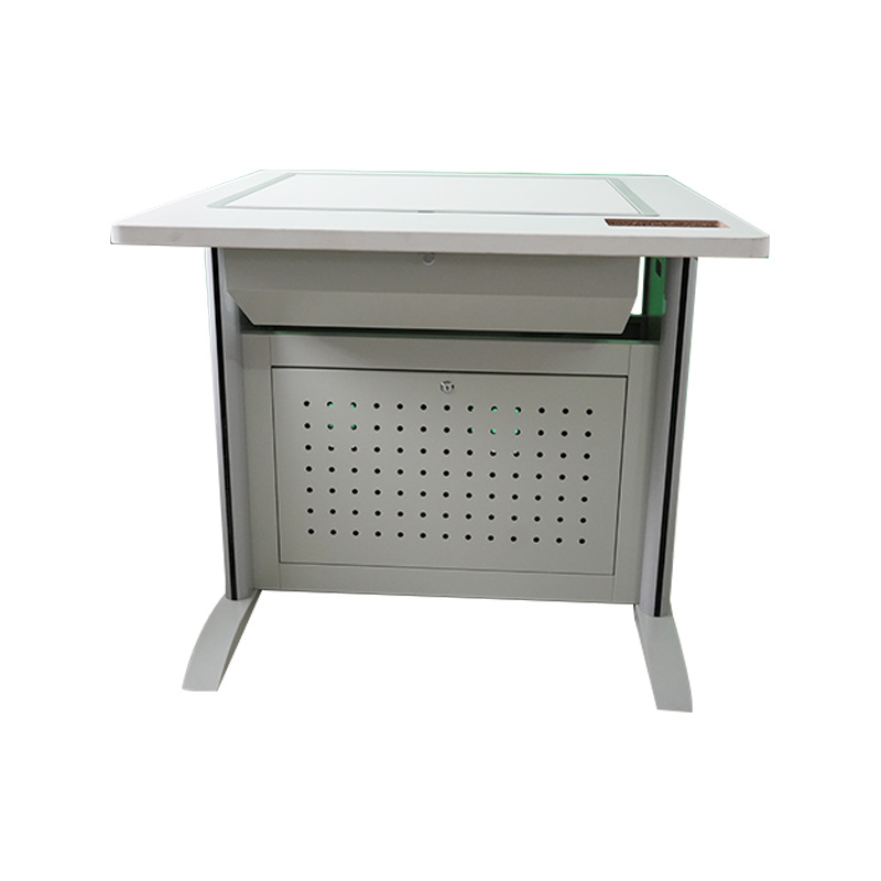 Flip Computer Table School Multimedia Conference Table Classroom Computer Room Training Study Table Hidden Flip Table Manufacturer