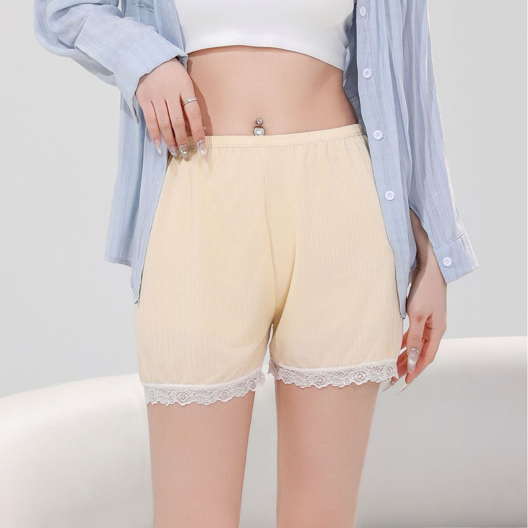 Шорты безопасности для женщин, летние, тонкие, антибегущие, легкие, свободные, кружевные
