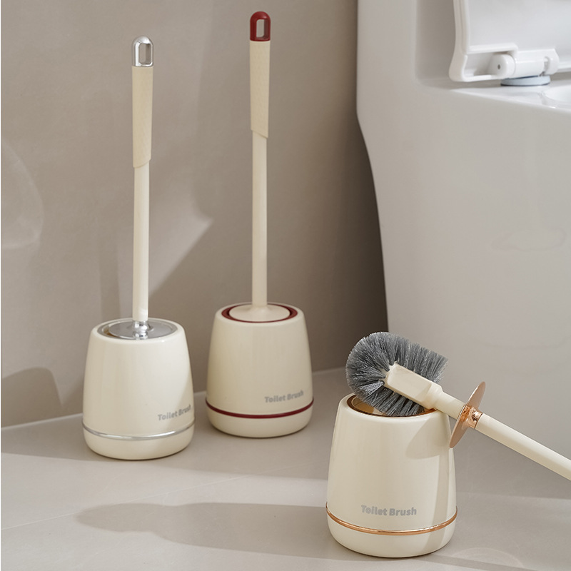 Toilet brush with extended base handle round brush head cleaning brush hole-free toilet cleaning brush Taizhou