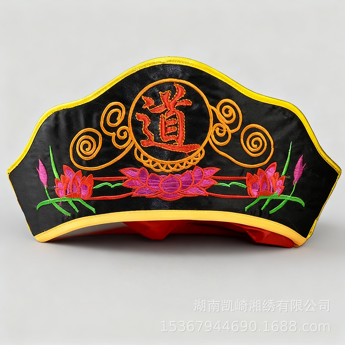 Taoist Clothing, Taoist Hat, Taoist Scarf, Taoist Crown Embroidered Hat, Washable Taoist Hat, Three Colors Available, Taoist Special Products