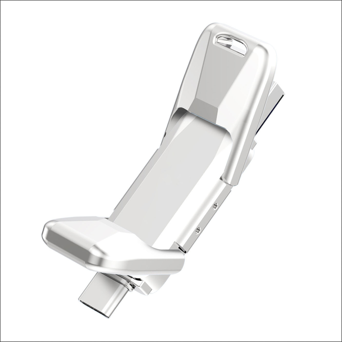 Cross-border metal disk SSD high-speed U disk large capacity 128G mobile phone USB USB3.2 dual interface solid-state U disk