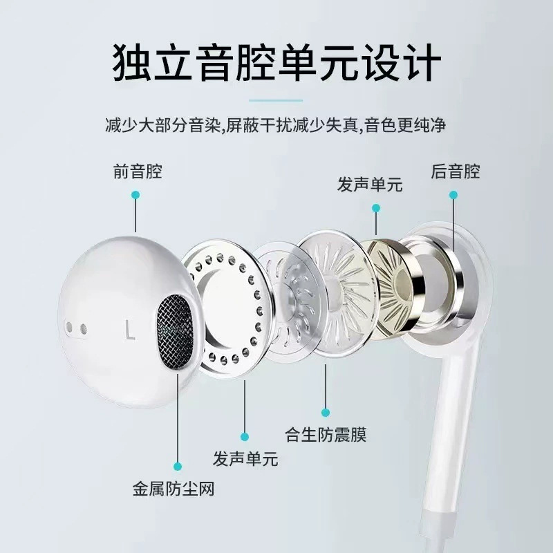 Wired Headphones Typec Digital Are Suitable for Apple, Huawei, Vivo, Xiaomi, Oppo Headphones, Factory Ready Stock