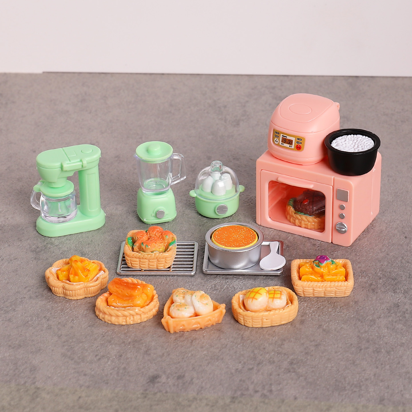 1:12 Dollhouse Dollhouse Pocket Mini Kitchen Oven Rice Cooker Miniature Food Play Scene Model