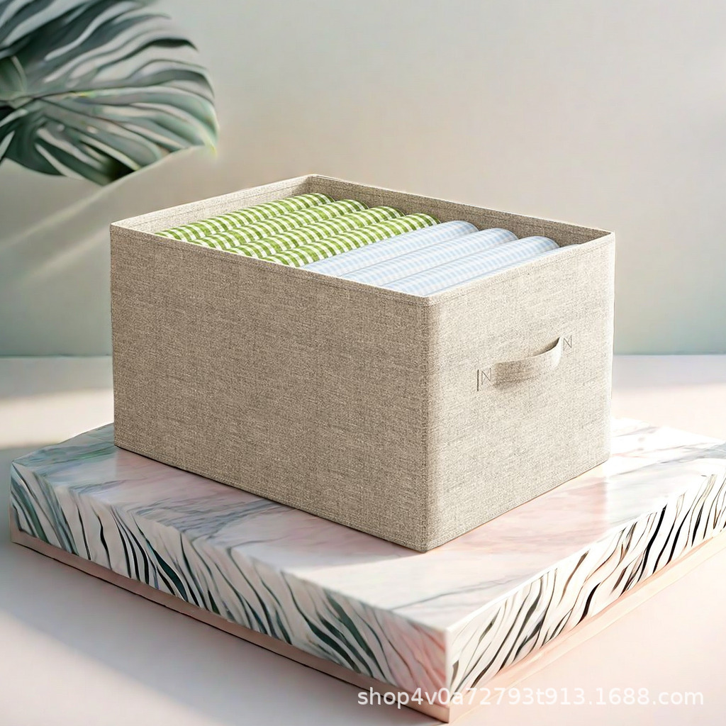 Clothes Storage Box Large Drawer Type Sweater Pants Organizer Wardrobe Foldable Steel Frame Clothes Storage Box