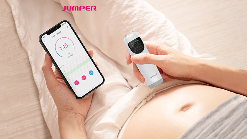Jumper Sha20 Cross-Border Export English Model All-In-One Handheld Fetal Doppler