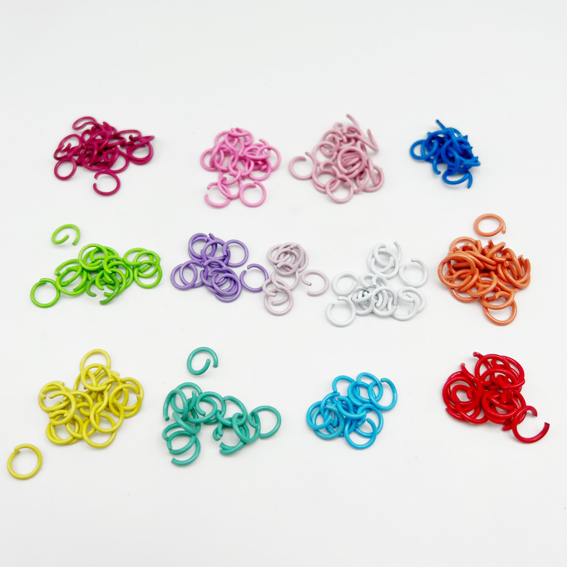 Manufacturer in stock paint color open ring closed ring paint color diy handmade material material connecting ring