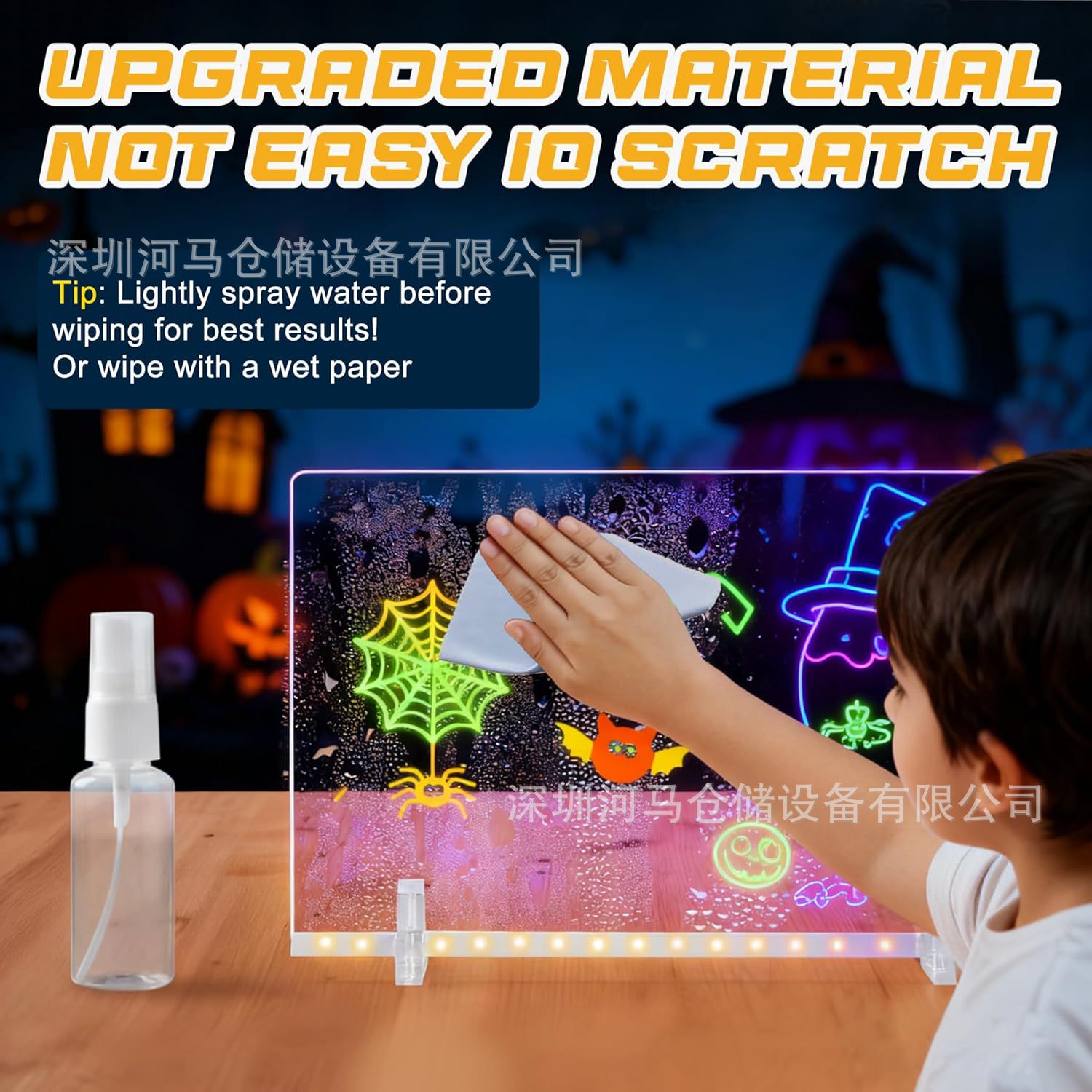 Amazon's Popular Led Memo Board Digital Fluorescent Board Kidsren's Luminous Drawing Board Acrylic Luminous Board