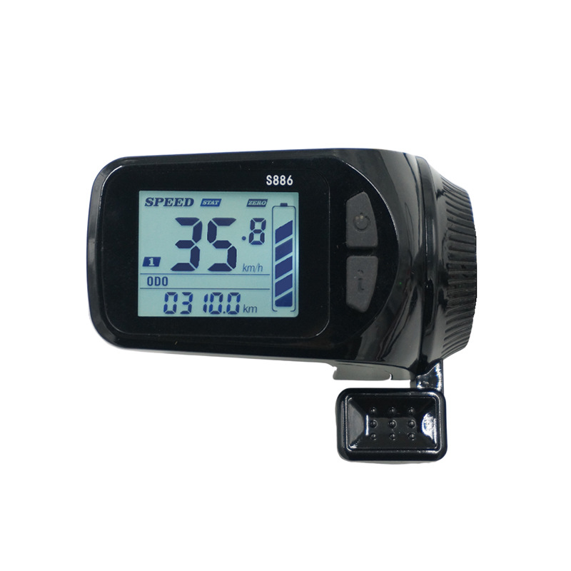 Lcd-S886 with Dial Display, Intelligent Lithium Battery Two-Wheeled Electric Bicycle Instrument Display, Specially Designed for Lithium Batteries
