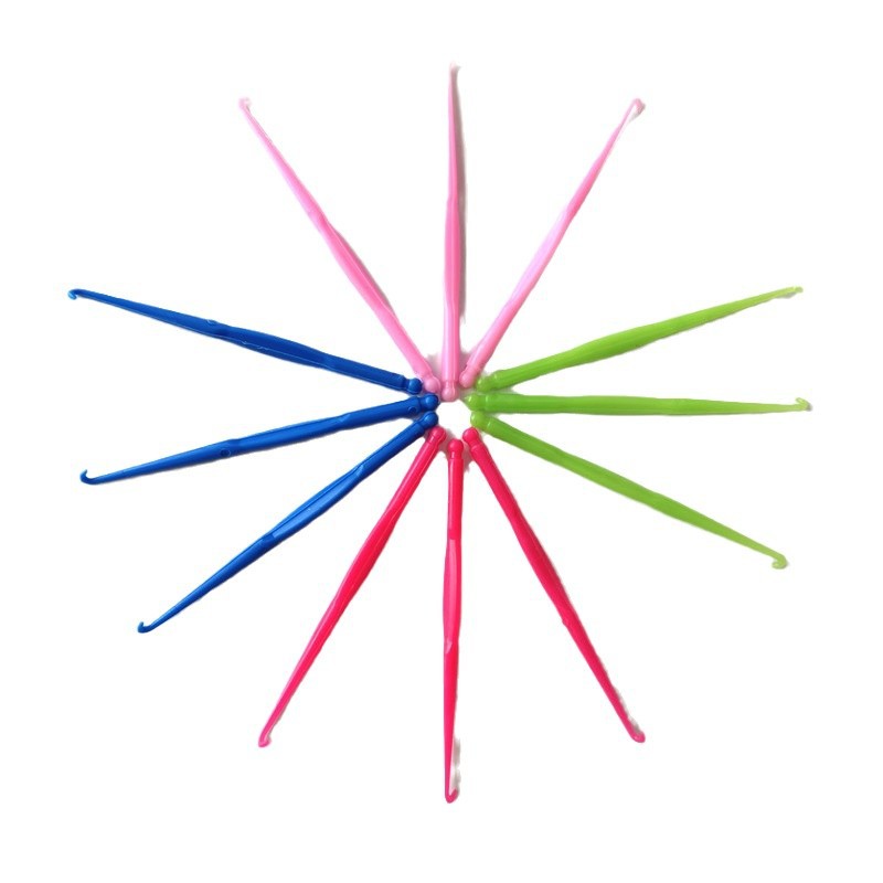 Europe and the United States cross-border plastic color small crochet rainbow rubber band knitting accessories small crochet bracelet knitting crochet