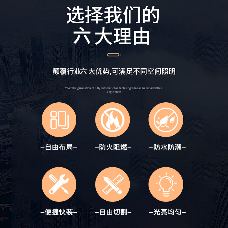 High display finger waterproof solid wood grille starry sky mini grille lamp whole house grille luminous grille luminous grille