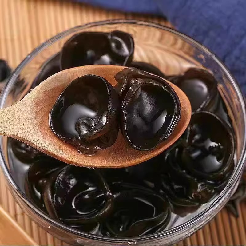 Northeast Black Fungus Dried Goods Small Bowl of White Mountain Basswood Wild Autumn Fungus with Thick Flesh and No Roots, Specialty Grade Gift