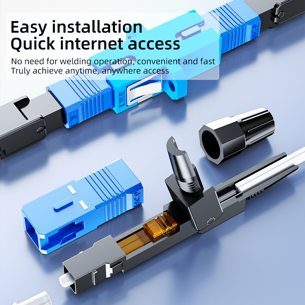 [Low Price Running Volume] Fiber Optic Cold Connector Sc Cold Connector Pre-Embedded Quick Connector Leather Cable Optical Cable Sc/Upc