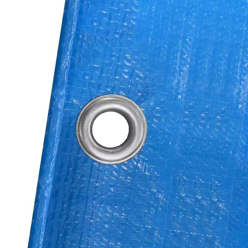 Cross-Border Export Pe Blue Tarpaulin Waterproof Sunscreen Cloth Rain and Sunshade Cloth Rainproof Tarpaulin Tarpaulin Factory