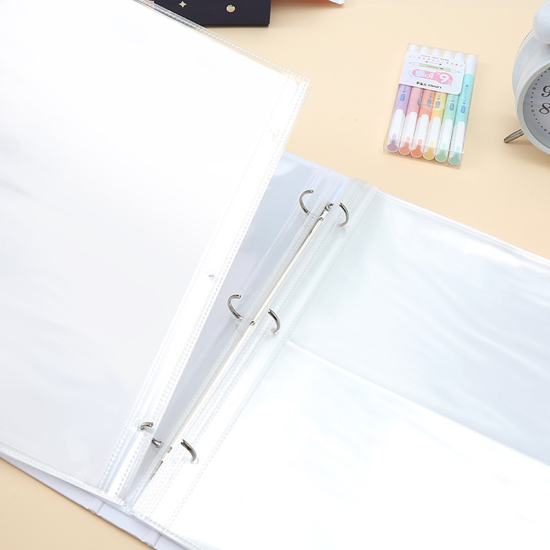 Spot A3A4A5 size certificate certificate collection book inner page 3 holes 4 holes loose-leaf information bag storage book