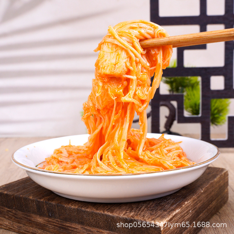 Enoki Mushroom Specialty Spicy Enoki Mushroom Factory Wholesale Supports One-Piece Distribution