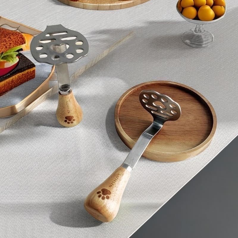 Stainless Steel Plastic Bear Masher Food-Grade Masher Potato Masher Home Baking Baby Masher