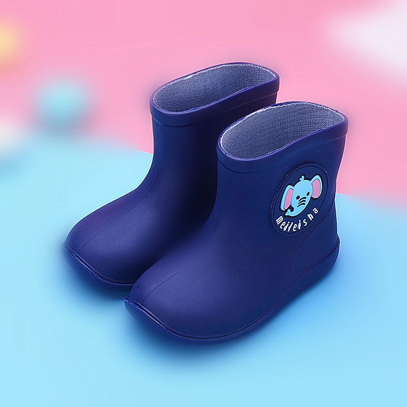 Children's Cartoon Rain Boots, Children's Water Shoes, Non-Slip Fashionable Rubber Shoes, Boys and Girls, Baby Waterproof Rain Boots, Winter Wholesale