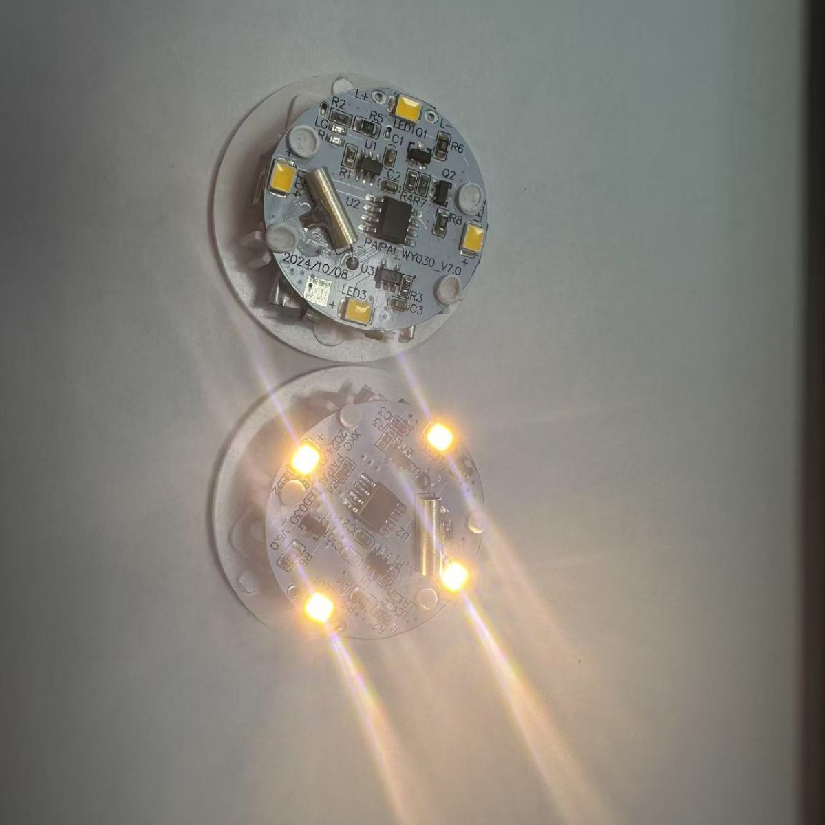 Cross-Border Rechargeable Pat Lamp Base Gift Bar Atmosphere Light Ceramic Lamp 38mm Colorful Remote Control Warm Color Night Light