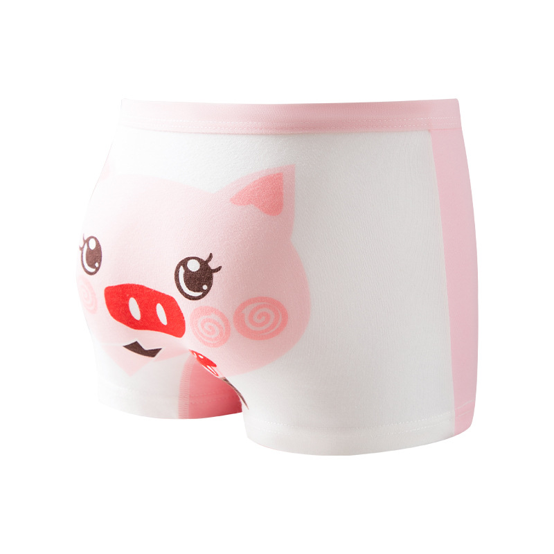 Children's Underwear New Style Girls' Cotton Boxer Briefs Junior High School Girls' Category a Cotton Breathable and Comfortable Boxer Shorts