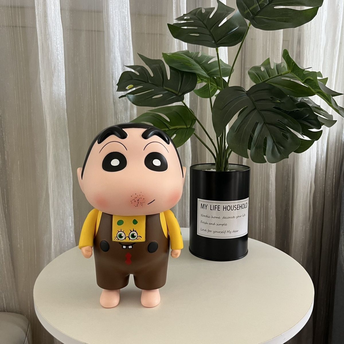 Cute Spongebob Freckles Small New 23cm Crayon Small New Handmade Desktop Bedroom Decoration Trendy Play Ornaments Gift