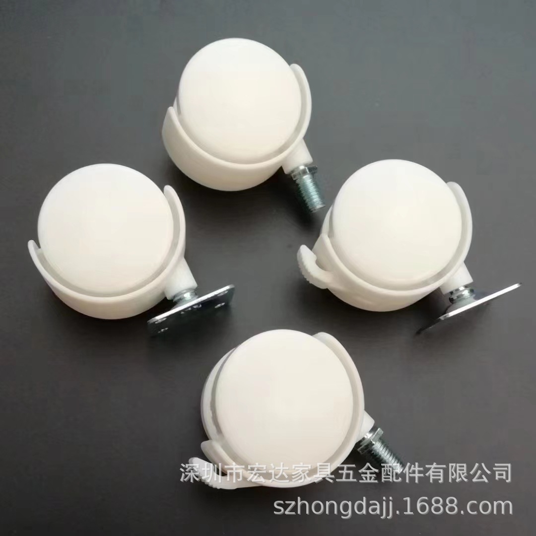 Factory direct 1.5 inch 2 inch furniture caster rack with brake universal caster white universal wheel