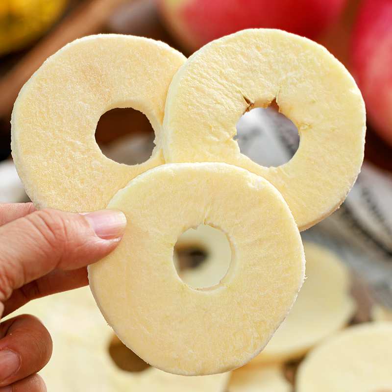 Freeze-Dried Apple Crisps 100g Dehydrated Fruits and Vegetables Office Snacks Small Package Apple Crisps