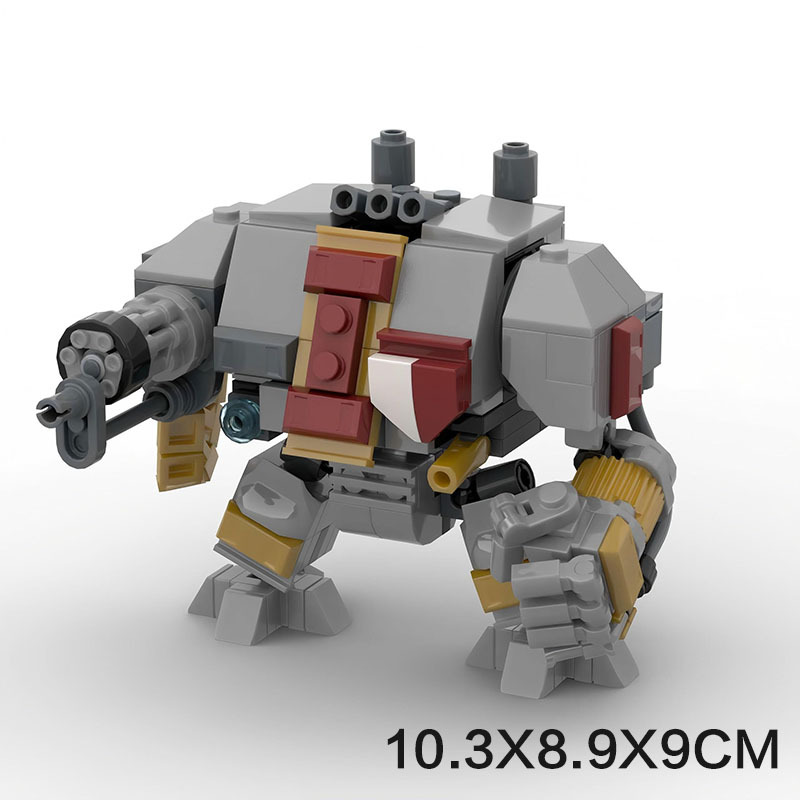 Cross-Border Hot Selling Moc Warhammer 40K Robot Gray Knight Avengers Compatible Lego DIY Boy Assembly Set
