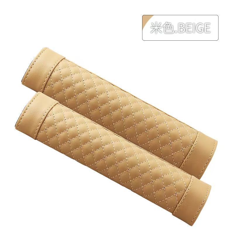 Lambskin car seat belt shoulder pad car interior decoration breathable wear-resistant soft anti-lengthening to relieve pressure