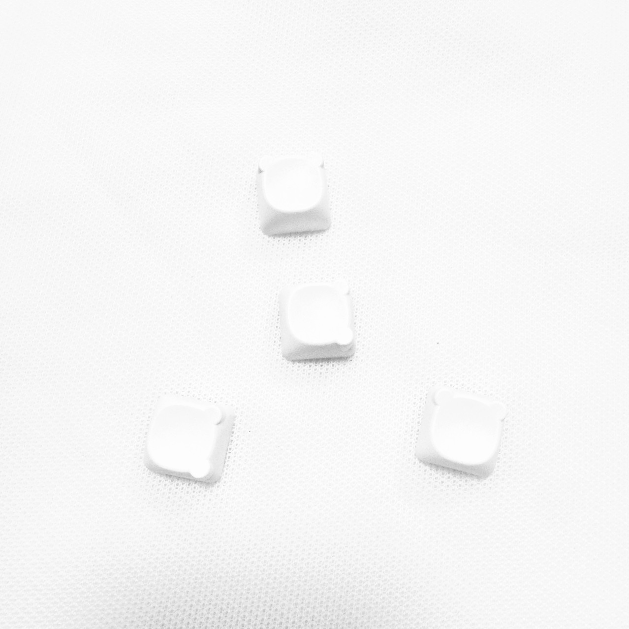 Кросс-бордовая белая 1U клавиша кастомизированной механической клавиатуры с милым животным