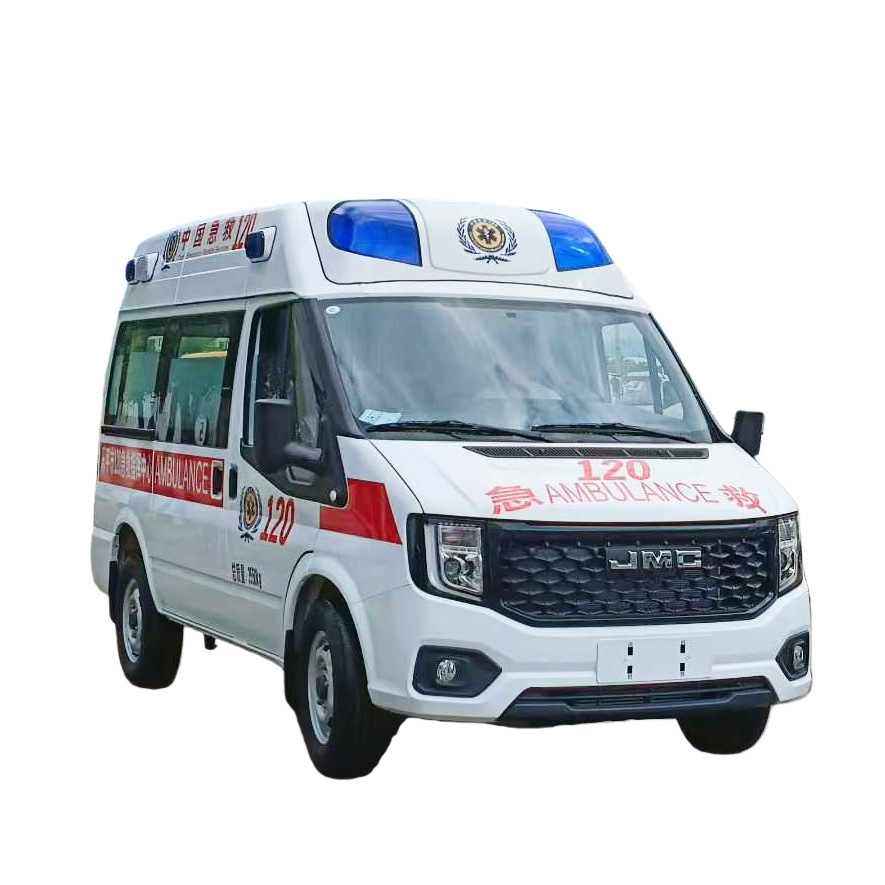 Customized Export Jmc Ambulance Hospital 120 Emergency Vehicle Negative Pressure Ambulance Factory Four-Wheel Vehicle Modification