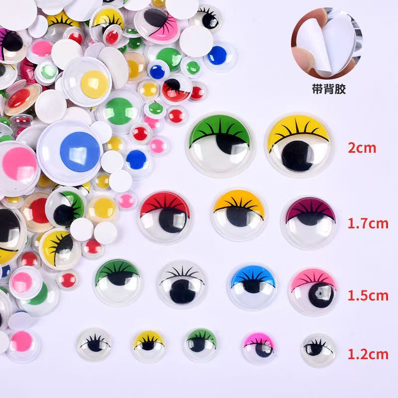 Fast Delivery Cycle Movable Eye Patch DIY Kidsren's Educational Activity Eye Black and White Movable Eye with Adhesive Backing