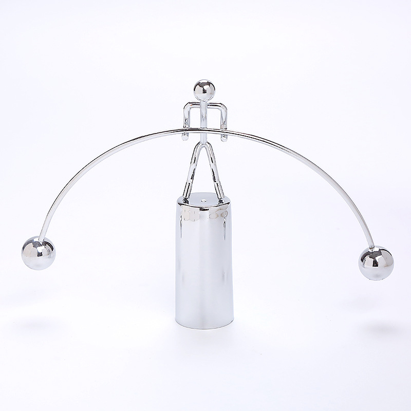 Новый китайский металлический балансировочный мяч, электроплакированный маленький железный балансировщик, маятник, снятие стресса, настольные украшения