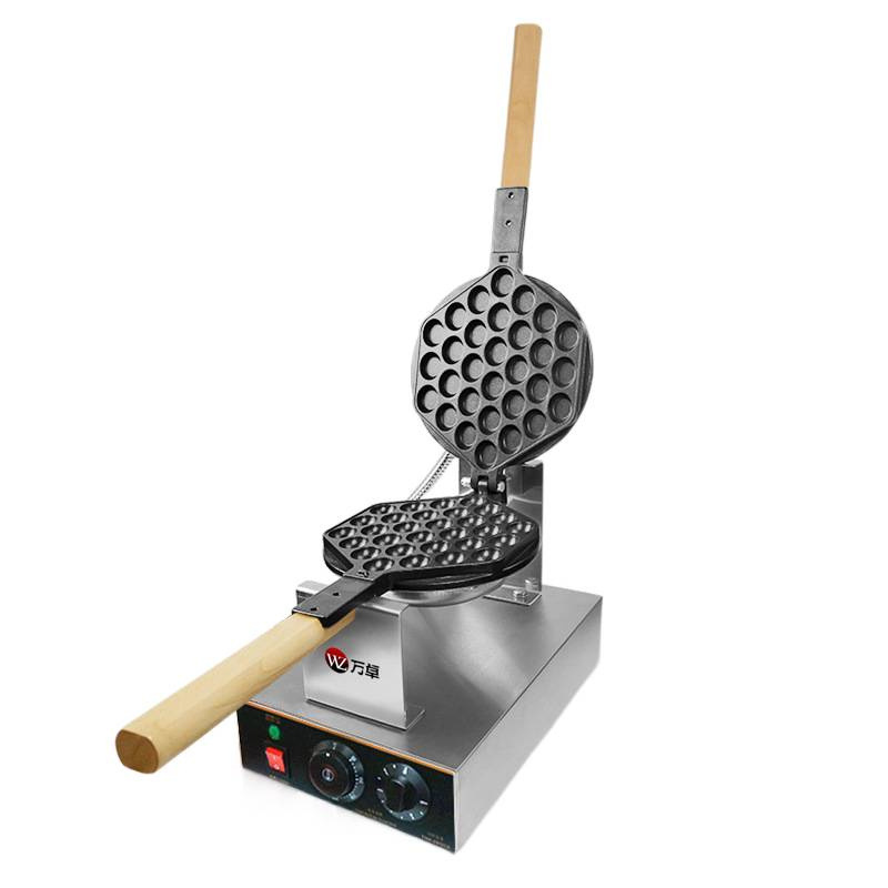 Wanzhuo Hong Kong Egg Waffle Machine Commercial Electric Heating Gas Egg Pancake Pan to Make Egg Waffle Machine Automatic Pancake Machine