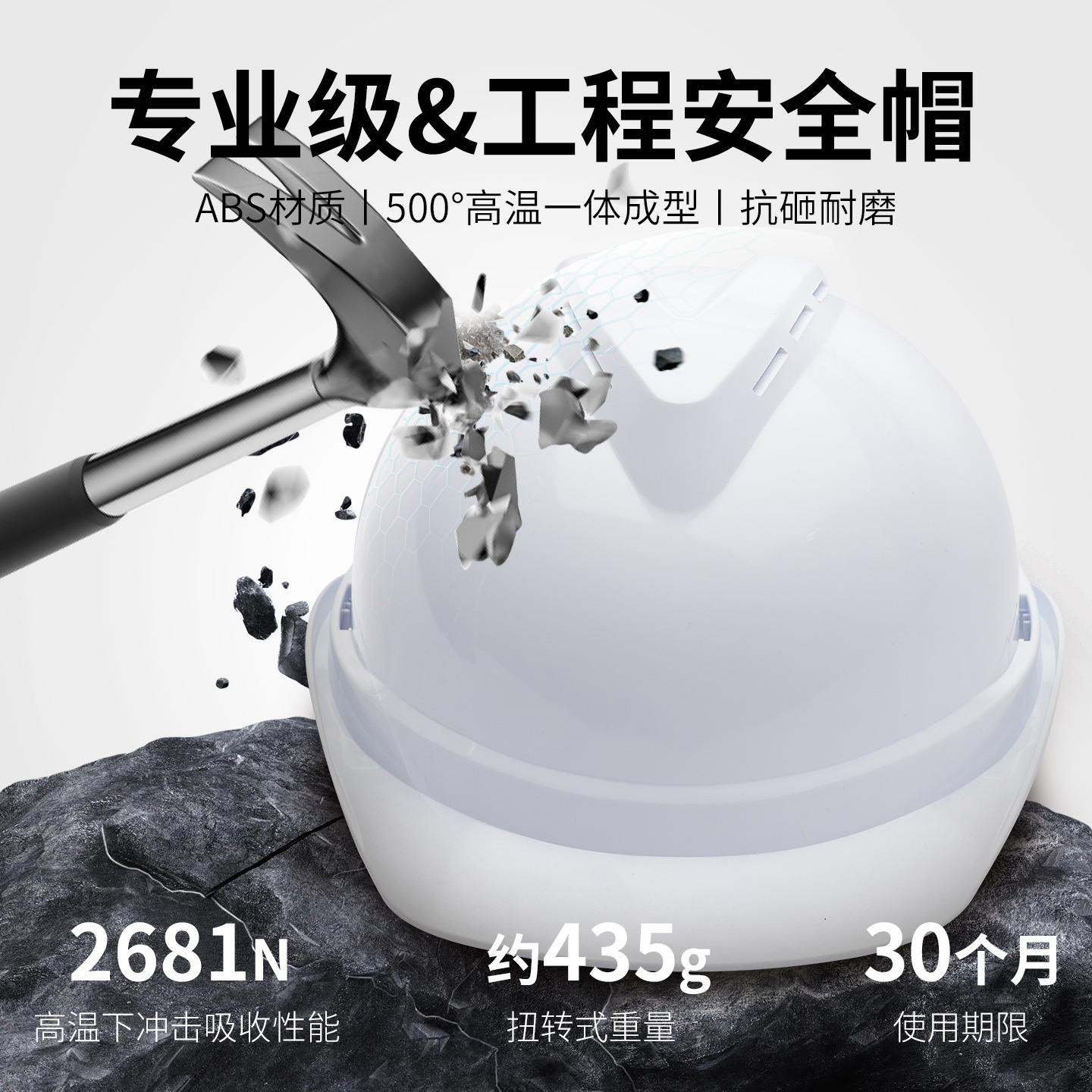 Customized Abs Safety Helmet Construction Site National Standard Customized Logo Printing Classy Construction Breathable Leadership White Engineering