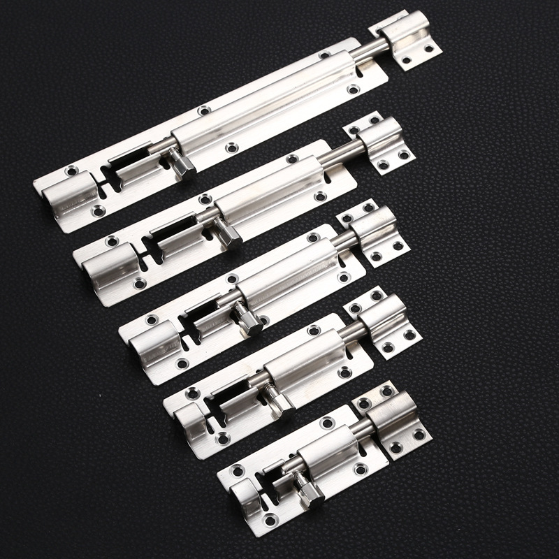 Stainless Steel Thickeneded Door Open Latch 2 Inches 3 Inches 4 Inches 6inch 8inch Window Door Security Door Chain Latch Medium Square Latch