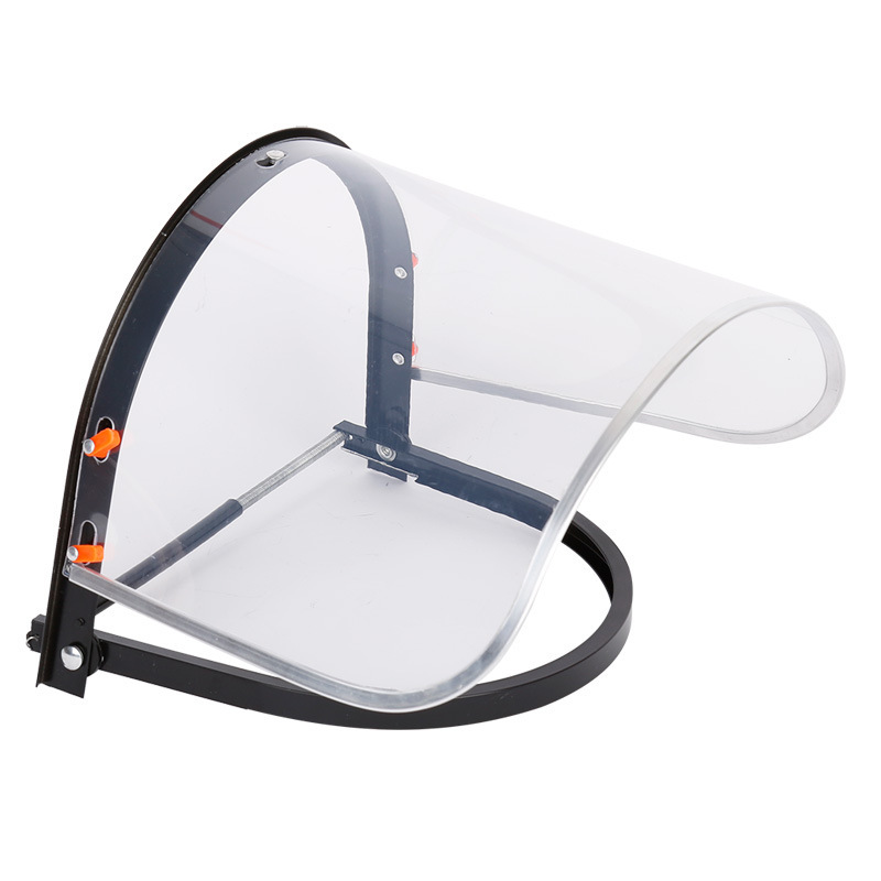 Safety Helmet with Protective Visor, Aluminum Bracket, Anti-Splash Face Shield, All-Aluminum Metal-Edged Facial Protection Visor