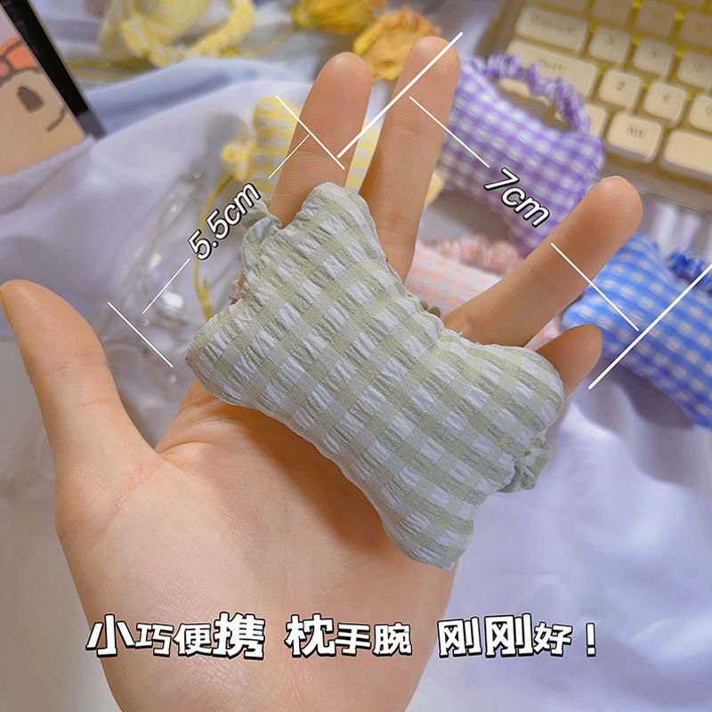 Ins Cute Summer Mouse Wrist Pillow Ju Soft Bubble Plaid Wrist Mouse Pad New Keyboard Hand Pad